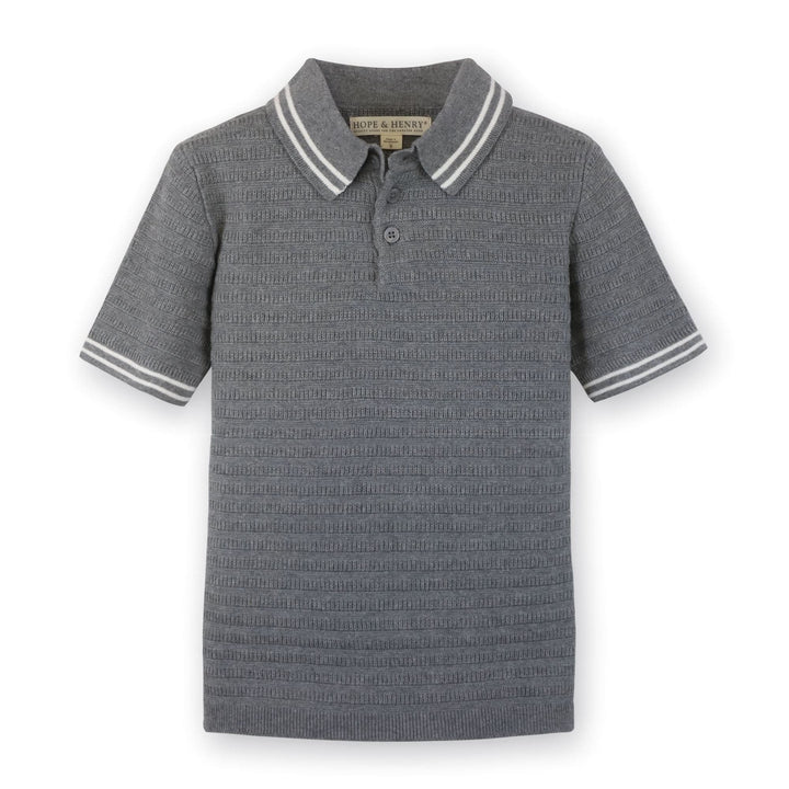 Short Sleeve Organic Sweater Polo - Baby