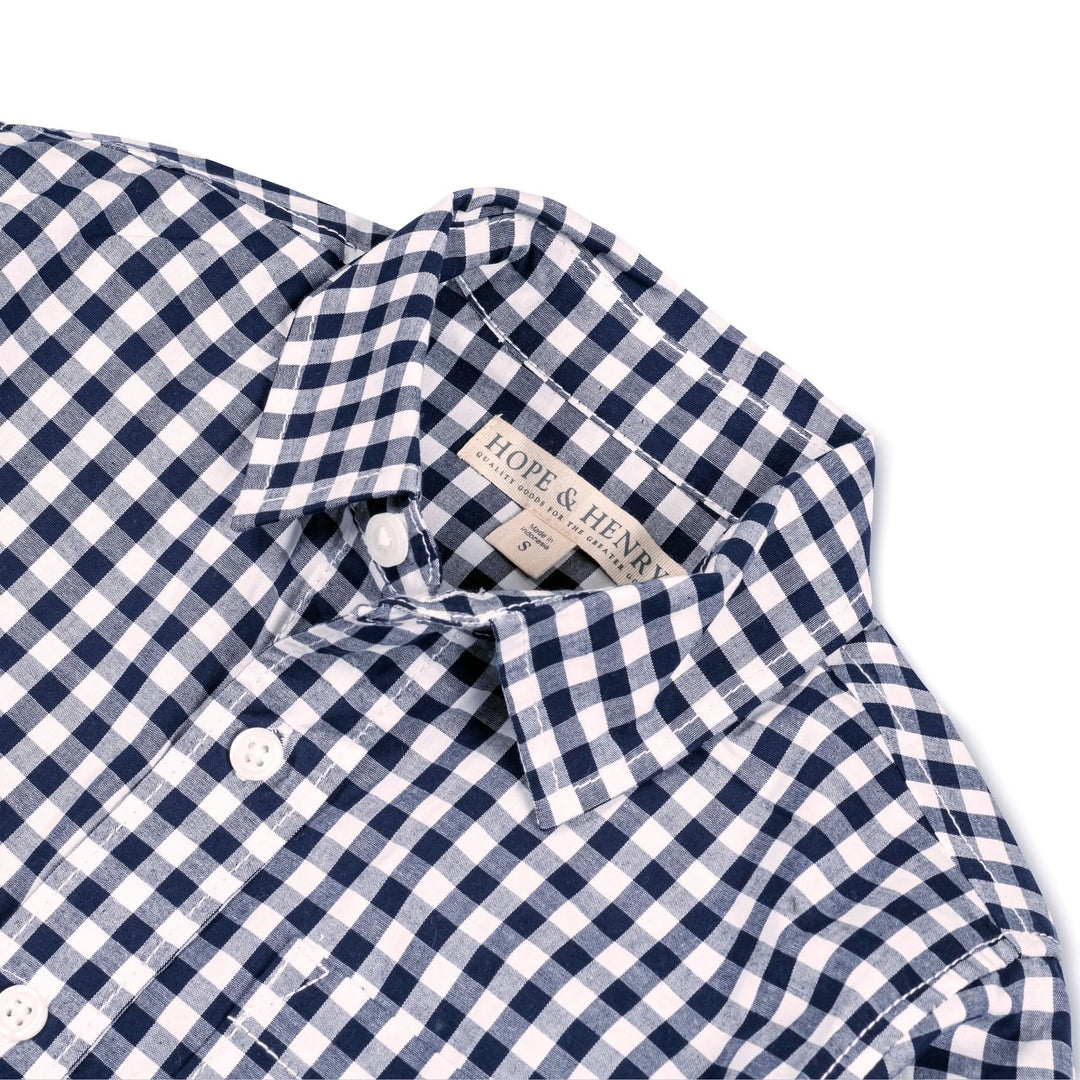 Organic Stretch Poplin Roll-Up Shirt - Baby