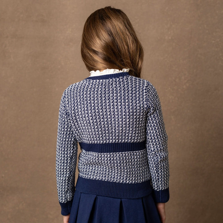 Organic Fancy Tweed Cardigan