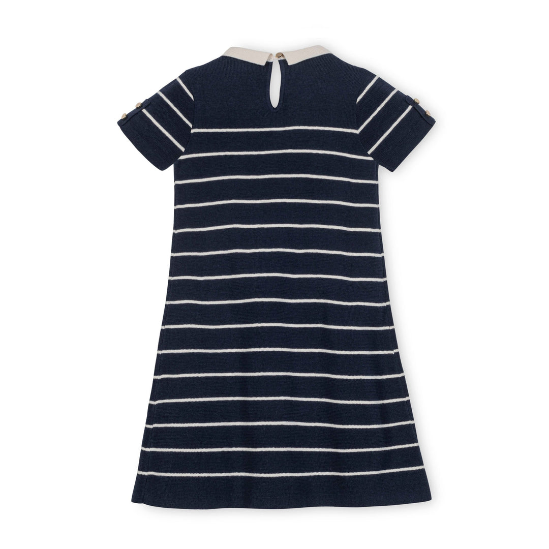 Organic Short Sleeve Collared Sweater Dress