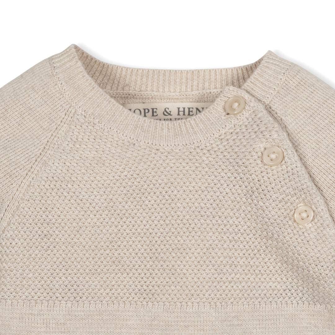 Organic Footed Sweater Romper