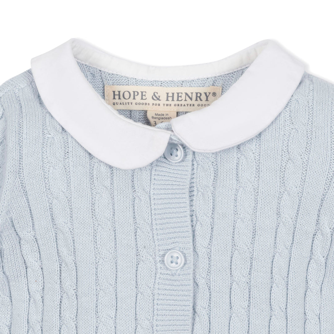 Organic Peter Pan Collar Sweater Romper