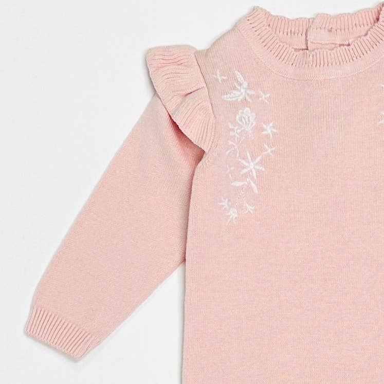 Milan Floral Jumpsuit: Blush