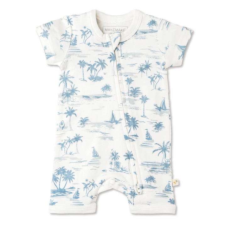 Zip Romper - Coastal