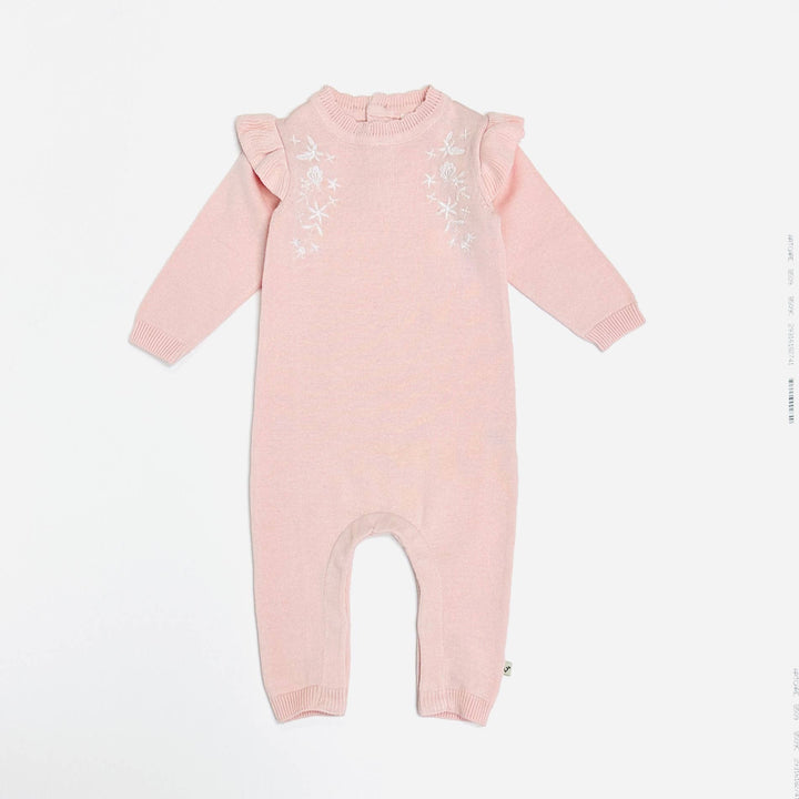 Milan Floral Jumpsuit: Blush