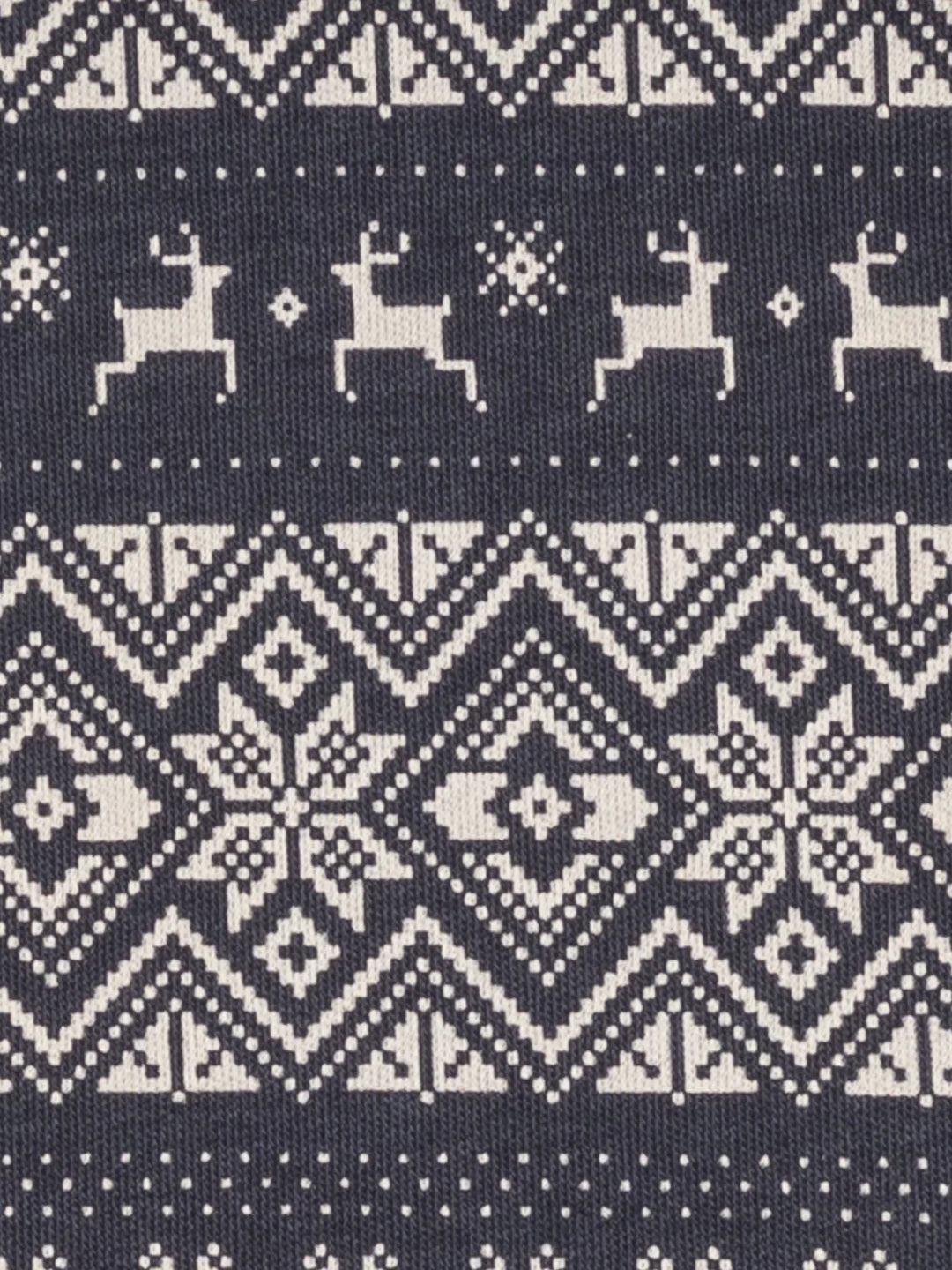 Baby Peyton Footed Sleeper - Fairisle / Navy