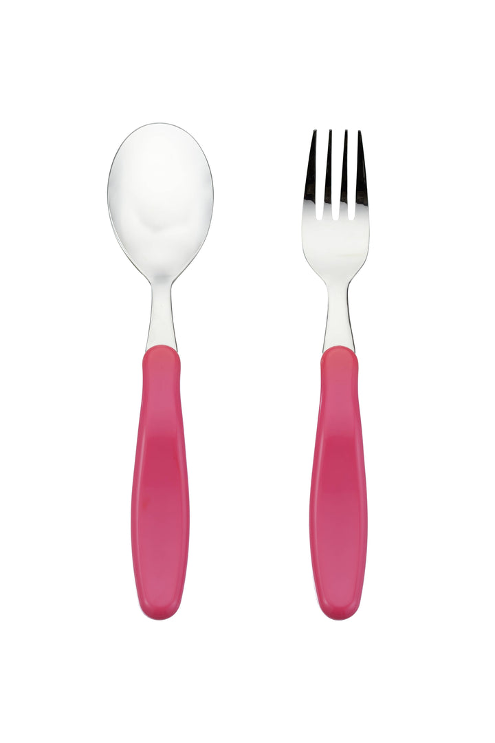 EZ Grip Toddler Kids Spoon and Fork Set w/ Case