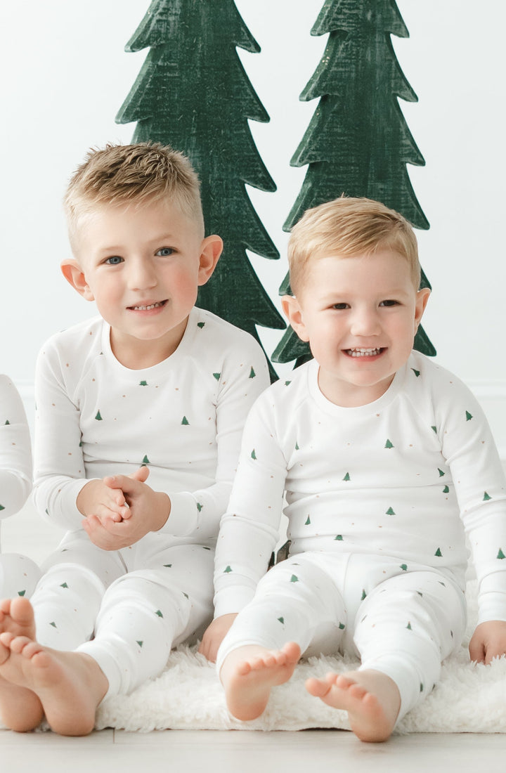 Organic Cotton Evergreen 2-Piece Holiday Set Pajama Baby & Toddler