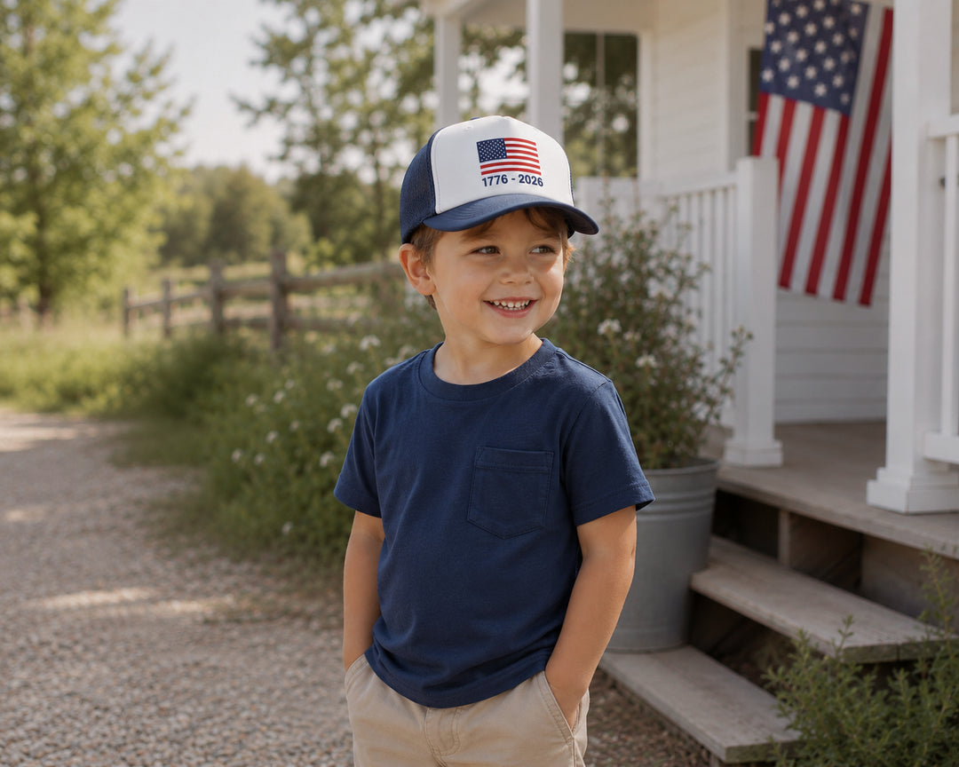 1776 America Toddler Trucker Hat - Wholesale
