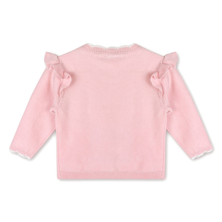 Bouquet Baby Cardigan: Blush Pink