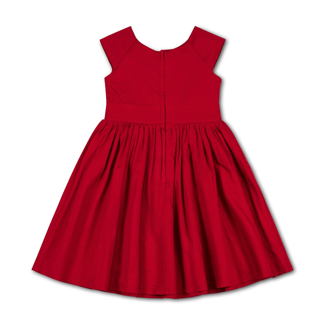 Party Dress - Red Sateen