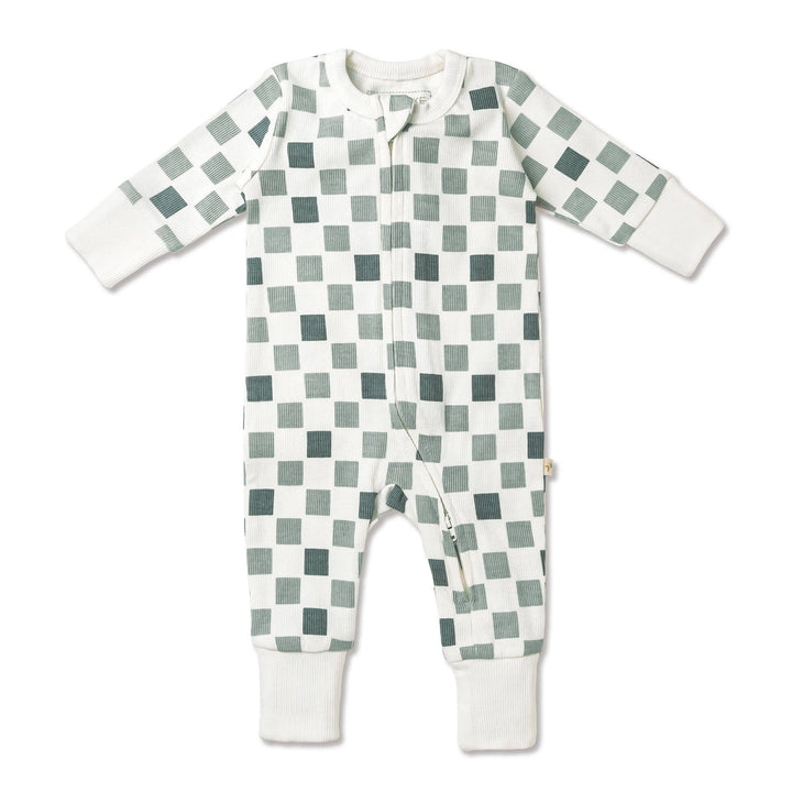 Zip Romper - Chequered
