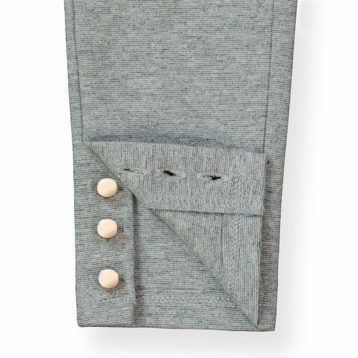Button Cuff Ponte Pant - Baby