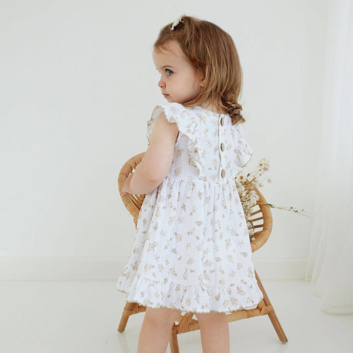 Sable Floral Muslin Dress