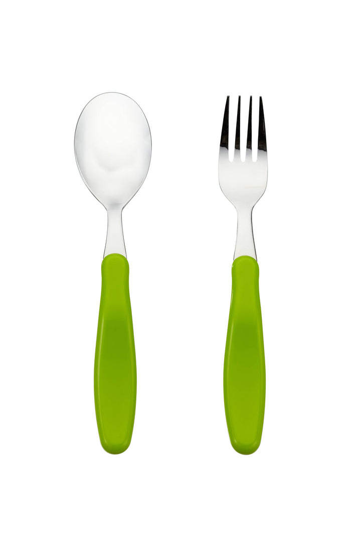 EZ Grip Toddler Kids Spoon and Fork Set w/ Case