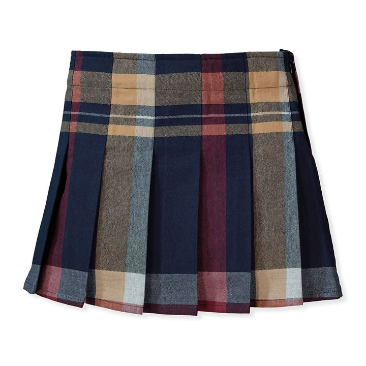 Organic Pleated Skirt with Buckle Detail